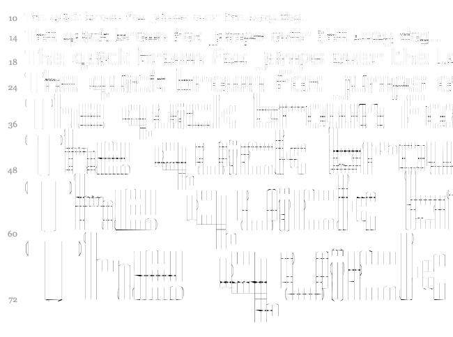 Nermin's Template font waterfall